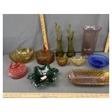 Coloured glass lot