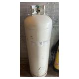 Propane tank- very heavy. Located in semi trailer