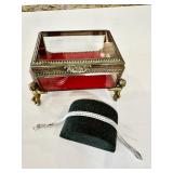 Sterling silver bracelet 7ï¿½ long and jewel box