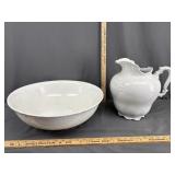 Wash basin & pitcher