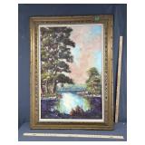 Large framed canvas artwork
