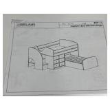 Bunk bed double over single - no mattresses