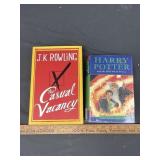 2 Hardcover books- Harry Potter & J.K. Rowling