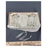 vintage crystal glass prisms used for chandeliers