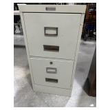 2  drawer metal filing cabinet no key