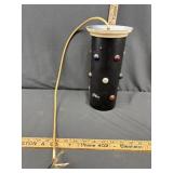 vintage 1950s cylindrical metal pendant light