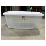 Large Rubbermaid tote with lid