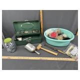 Miscellaneous box lot- tool box etc- see pictures