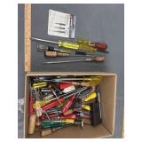 Box lot of miscellaneous tools