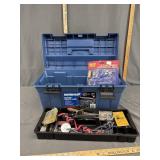 Plastic Mastercraft tool box- no handle with