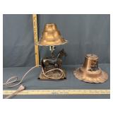Metal horse light