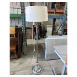 Vintage marble and metal lamp