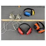 Assorted safety earmuffs
