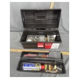 Jobmate plastic tool box with contents