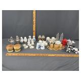 Assorted vintage salt & pepper shakers