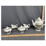 Ridgway teapot with cream & sugars