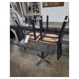 TWO TOP TABLE, 30"X30", W/ TWO CHAIRS