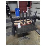 TWO TOP TABLE, 24"X30", W/ TWO CHAIRS