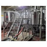 COMPLETE STAINLESS STEEL BREWHOUSE HLT 56 BBL.,