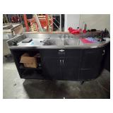 SINK W/ CABINET, JAMESTOWN, STAINLESS STEEL TOP