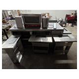 NON-WORKING WORK TOP COOLER, W/ AVANTCO OVEN