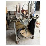 BLOW OUT MACHINE, W/ GRIT REMOVAL FIXTURE,