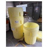 (4) POLY CONTAINERS, ENPAC, 95 GALLON, WITH LIDS