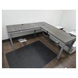 L-SHAPED DESK, 72"X24", RETURN 47"X24"
