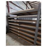 SECTION OF SHELVING, 8