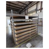 SECTION OF SHELVING, 8