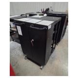 RECEIVING CART, ULINE, MDL H-9022BL, 21"X27"X44"