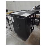 RECEIVING CART, ULINE, MDL H-9022BL, 21"X27"X44"