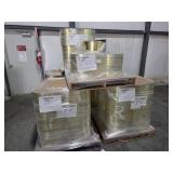 GROUP OF (109) ROLLS OF RS BEDFORD 4, 7" WEB GOLD