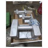 FLAT OF WEIGHTS, (1) 50 LBS., (2) 10 LBS.