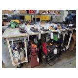 ROLLING WORK BENCH, 88"X47"X45"