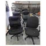 GROUP OF VARIOUS COMPUTER CHAIRS
