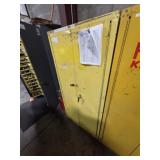 FLAMMABLE CABINET, 31"X31"X65", W/ CONTENTS