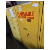 FLAMMABLE CABINET, 31"X31"X65", W/ CONTENTS