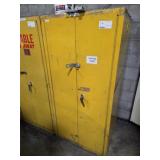 FLAMMABLE CABINET, 31"X31"X65", W/ CONTENTS