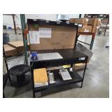 MULTI PURPOSE WORK BENCH, 48"X25", W/ OVERHEAD