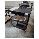 COMPUTER CART, ULINE, MDL H-6746BL,