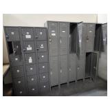 GROUP OF VARIOUS LOCKERS