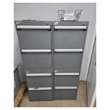 GROUP OF (2) FILING CABINETS, 4 DRAWER