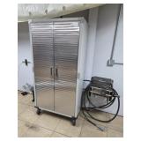 TWO DOOR ROLLING CABINET, 36"X18"X6
