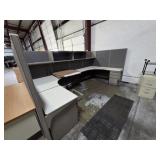 U-SHAPED CUBICLE, 78"X12