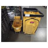 GROUP OF (1) MOP BUCKET, (1) JANITOR CART