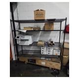 WIRE SHELF W/ CONTENTS
