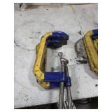 GROUP OF (3) 6" C-CLAMPS, IRWIN