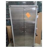 TWO DOOR ROLLING CABINET, 36"X18"X6