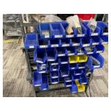Rolling Bin Racks with Contents